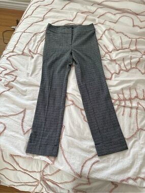 Ann Taylor Black Plaid Pants Size 00P